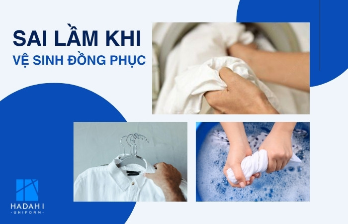 Một số sai lầm khi vệ sinh làm mất form phần cổ áo polo đồng phục