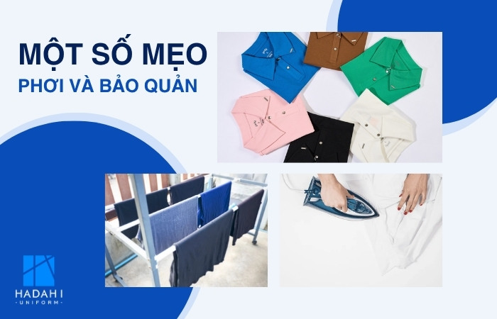 Một số mẹo phơi và bảo quản cổ áo polo đồng phục ít người biết