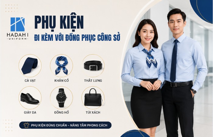 phụ kiện đi kèm với đồng phục công sở