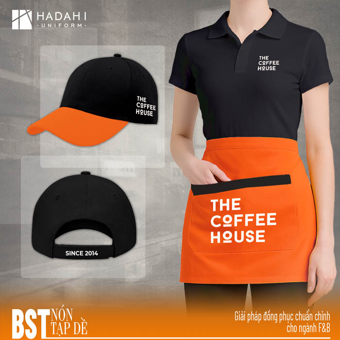 mẫu áo đồng phục hàng quán tại Hadahi Uniform