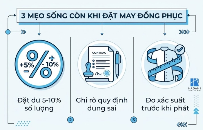 Mách nhỏ cho người phụ trách 3 mẹo khi đặt may đồng phục