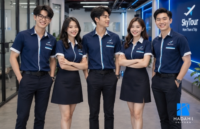 Áo sơ mi đồng phục thanh lịch dành cho tour cao cấp và quốc tế