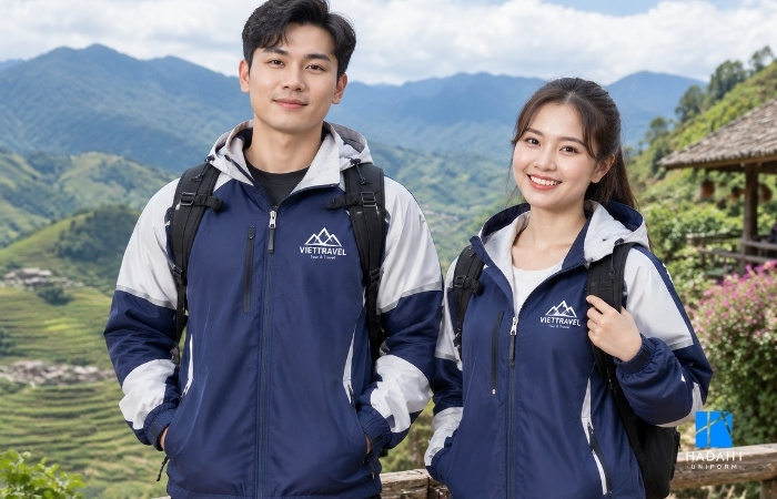 Áo khoác gió đồng phục cho những chuyến dẫn tour vùng cao, mùa đông