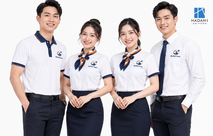 Đặt may áo đồng phục hướng dẫn viên du lịch đẹp tại Hadahi Uniform