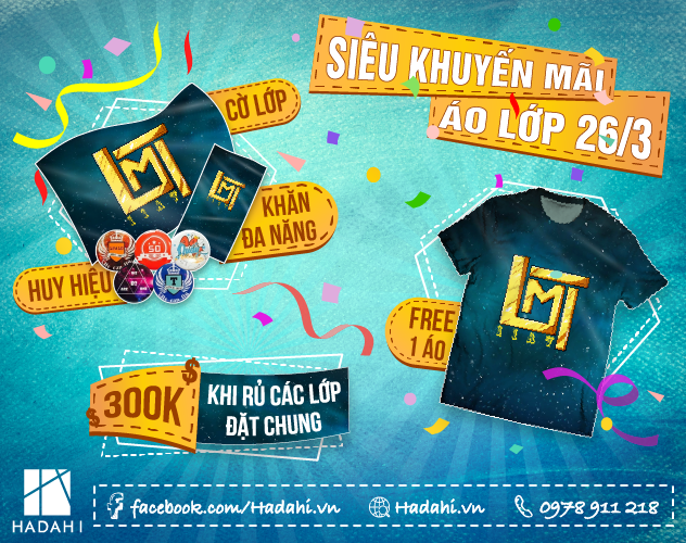 ƯU ĐÃI RỘN RÀNG CHÀO MỪNG NGÀY THÀNH LẬP ĐOÀN TNCS 26/3