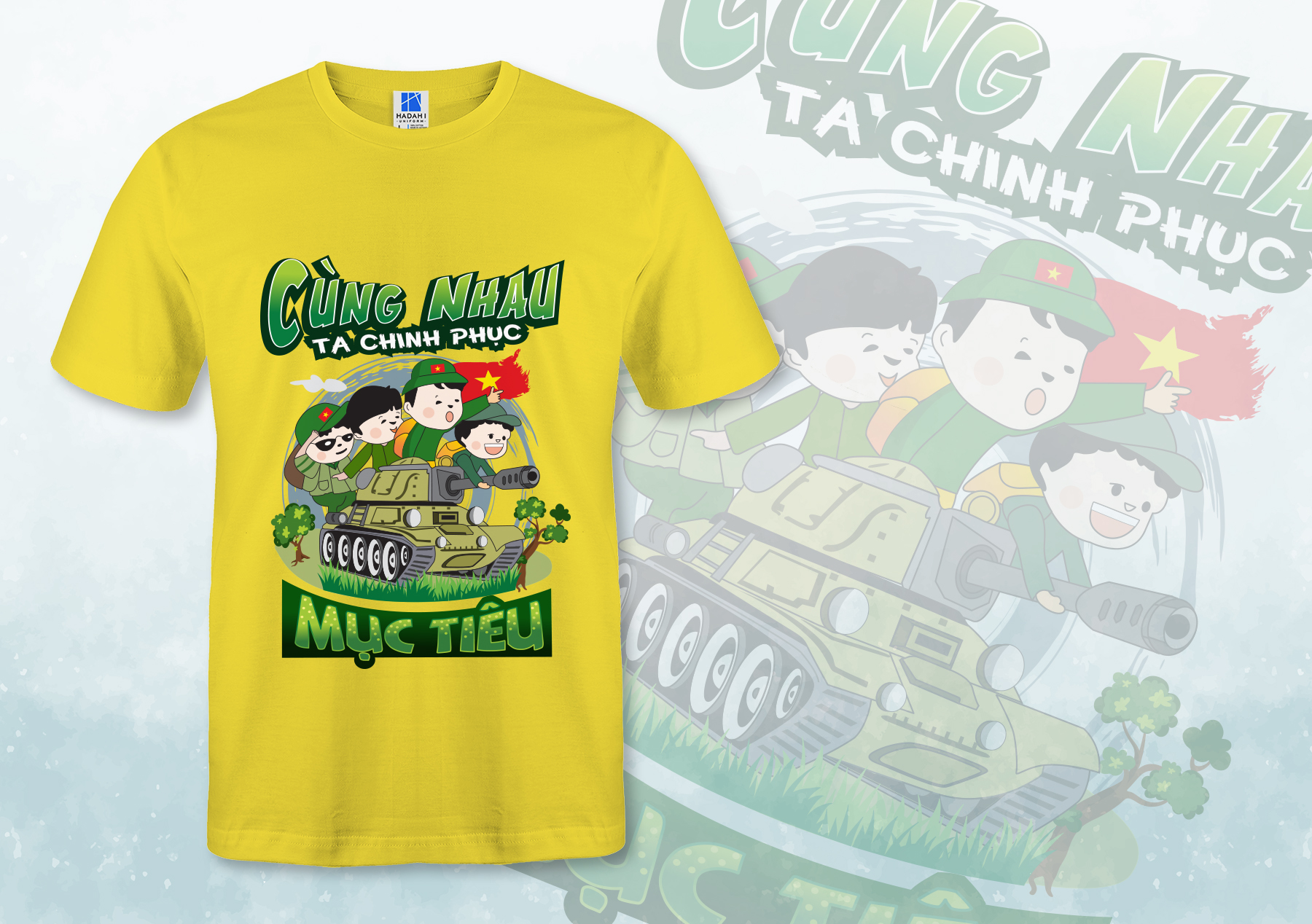 Áo thun Cùng nhau ta chinh phục mục tiêu