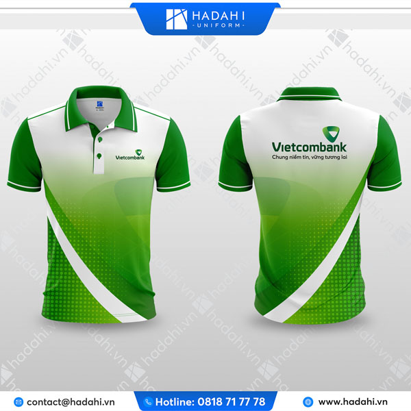 Áo thun ngân hàng Vietcombank