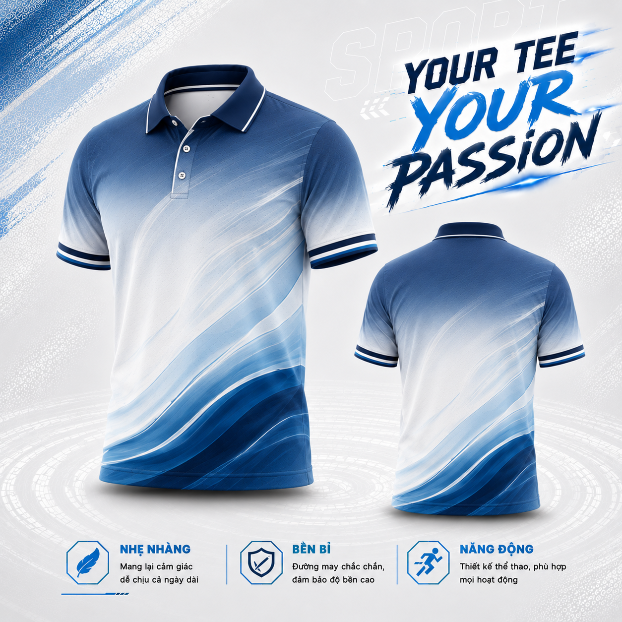 Áo Polo Thể Thao Đồng Phục Your Tee Your Passion 006