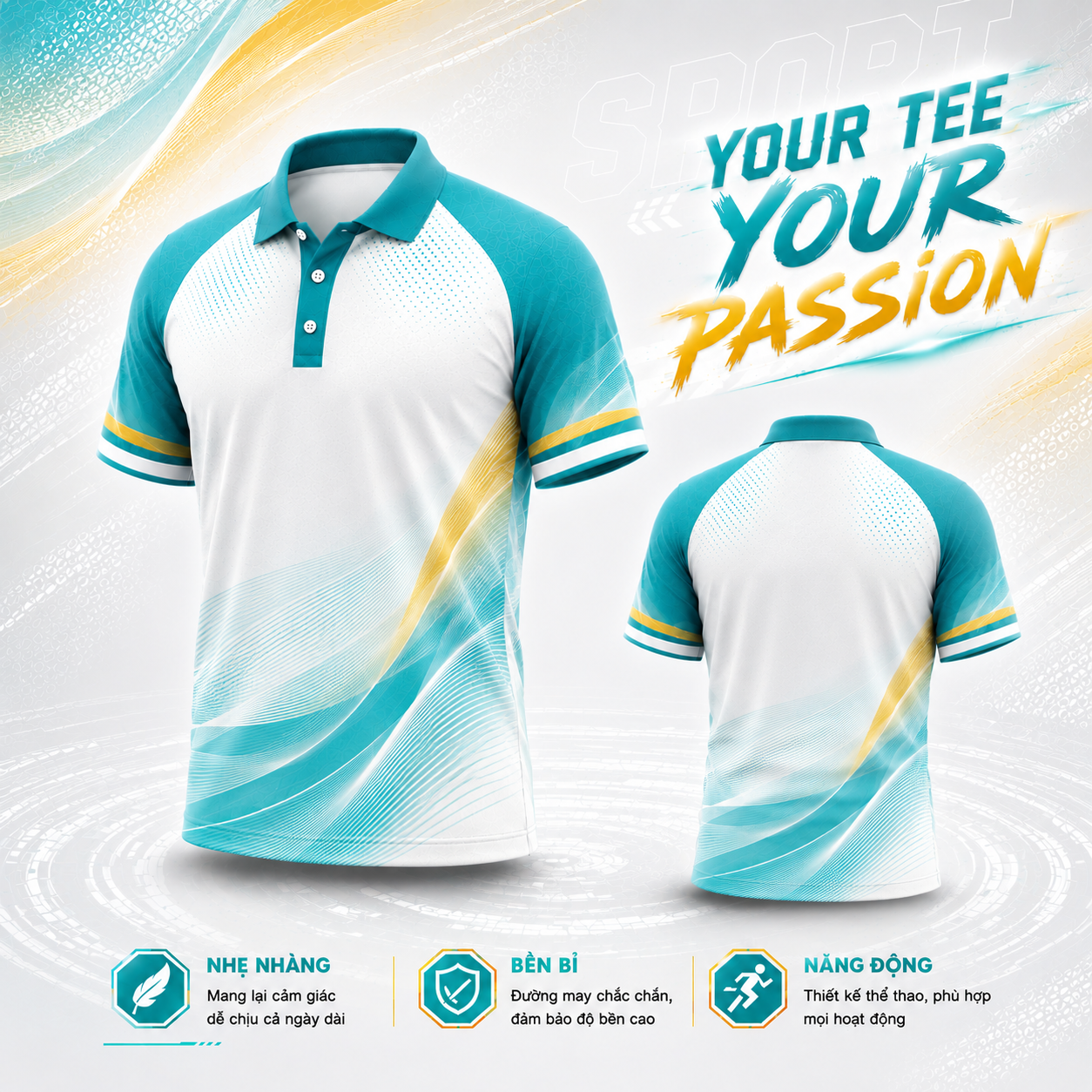 Áo Polo Thể Thao Đồng Phục Your Tee Your Passion 007