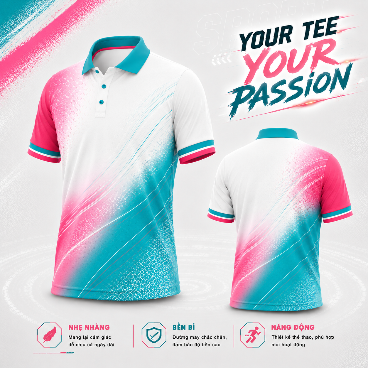 Áo Polo Thể Thao Đồng Phục Your Tee Your Passion 008