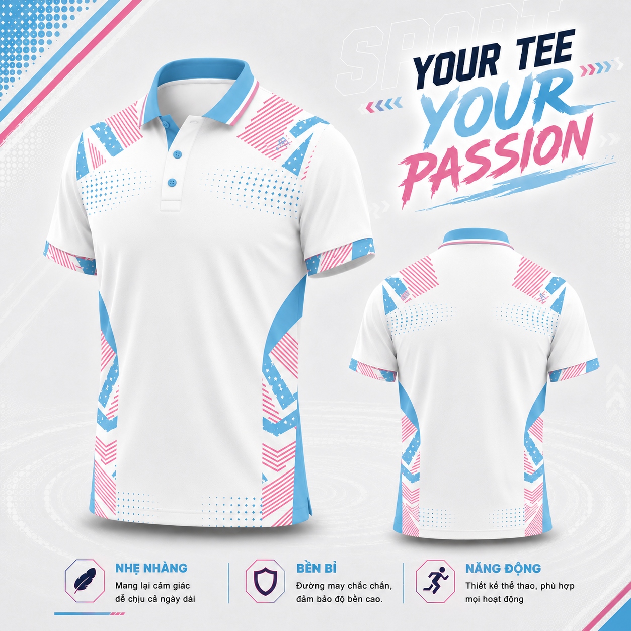 Áo Polo Thể Thao Đồng Phục Your Tee Your Passion 009