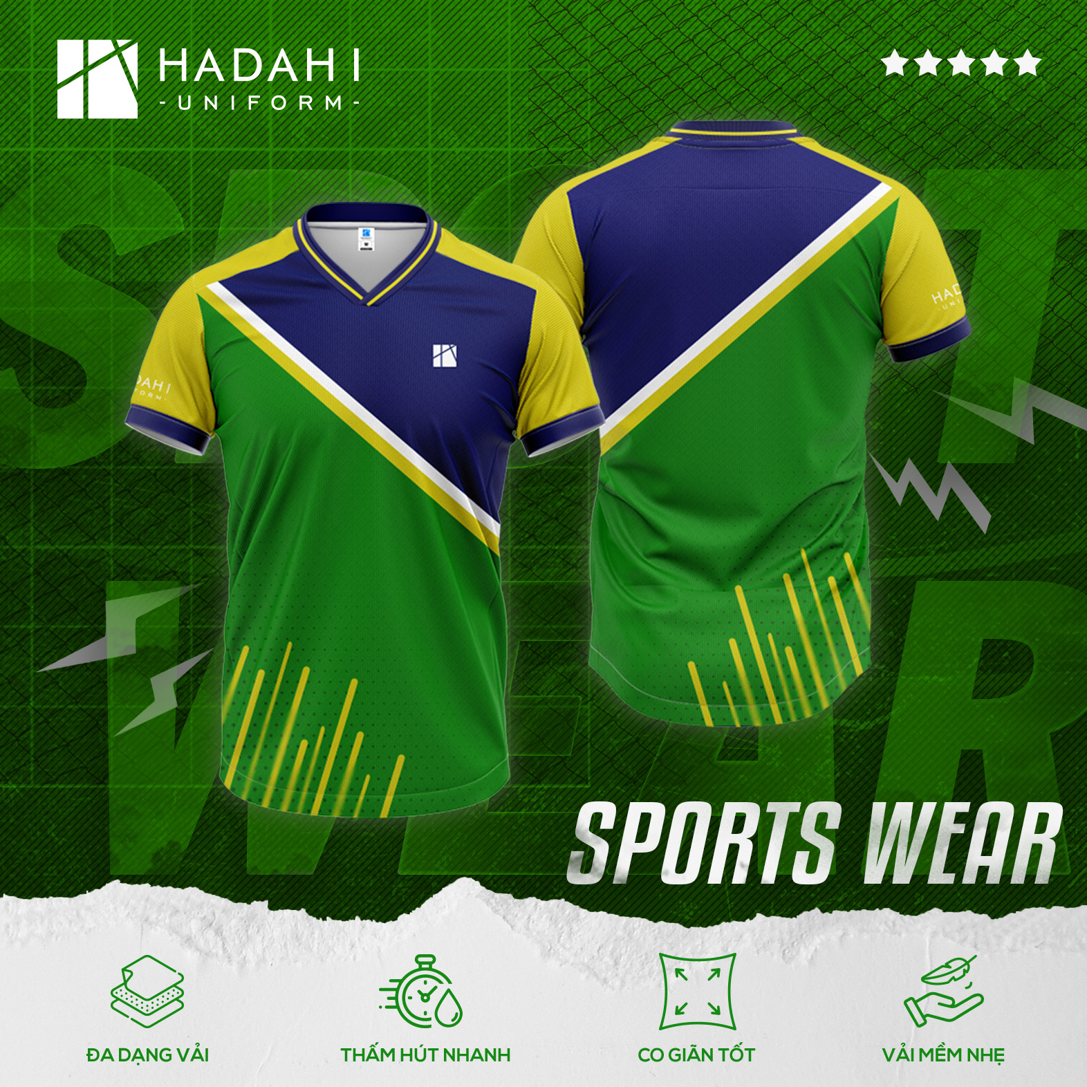 Áo Thun Thể Thao Đồng Phục Sport Wear 003