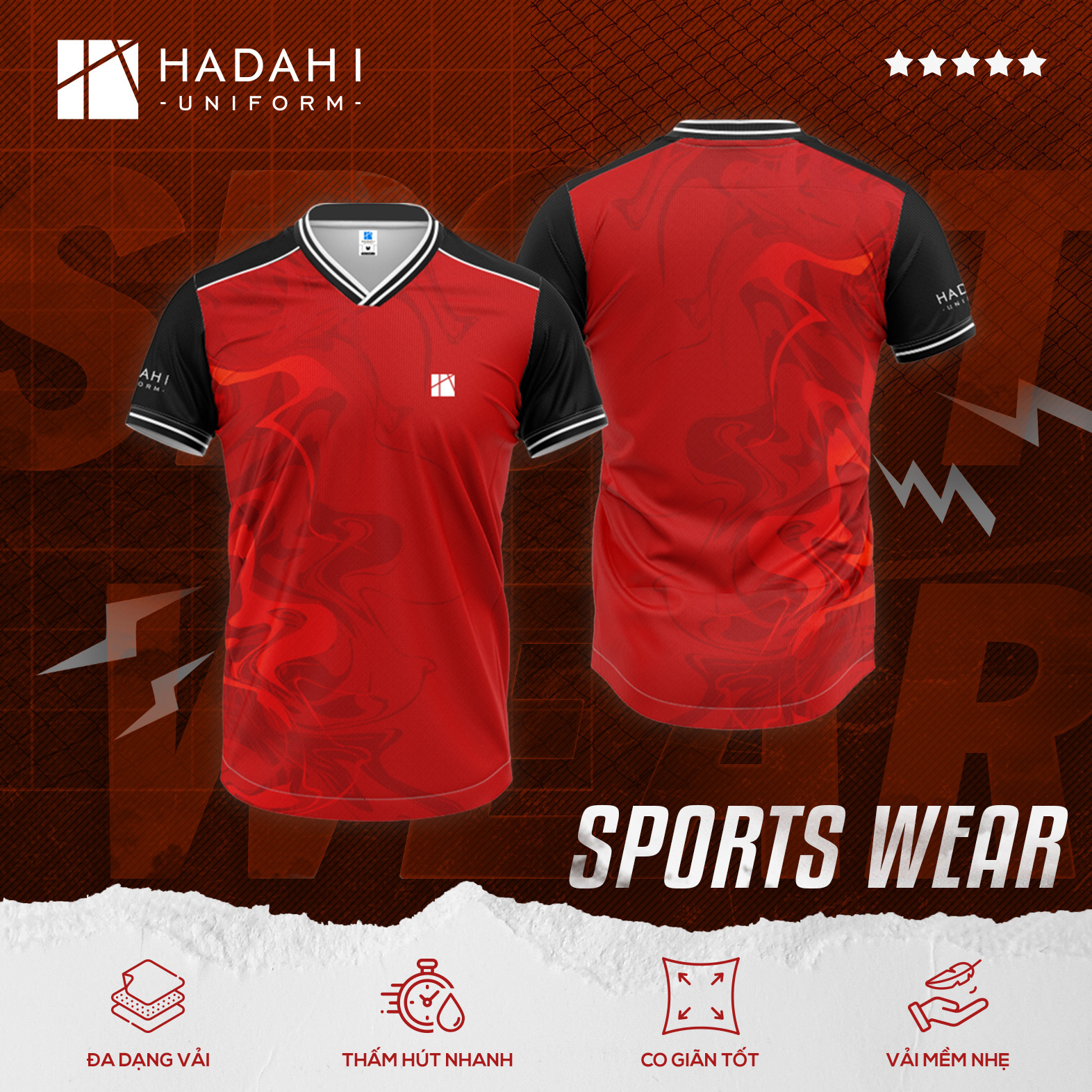 Áo Thun Thể Thao Đồng Phục Sport Wear 008