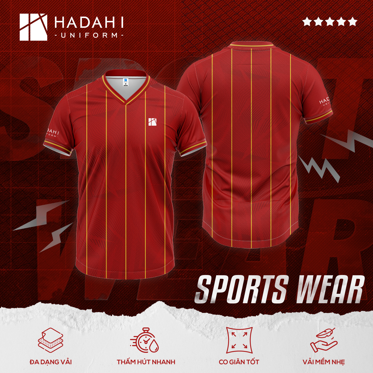 Áo Thun Thể Thao Đồng Phục Sport Wear 009