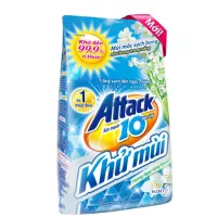 Bột giặt khử mùi Attack hương ngày sảng khoái dạng túi 3.8kg