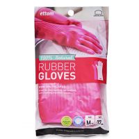 Găng tay cao su tự nhiên Lock&Lock ETM802P cỡ M 37cm (Hồng)