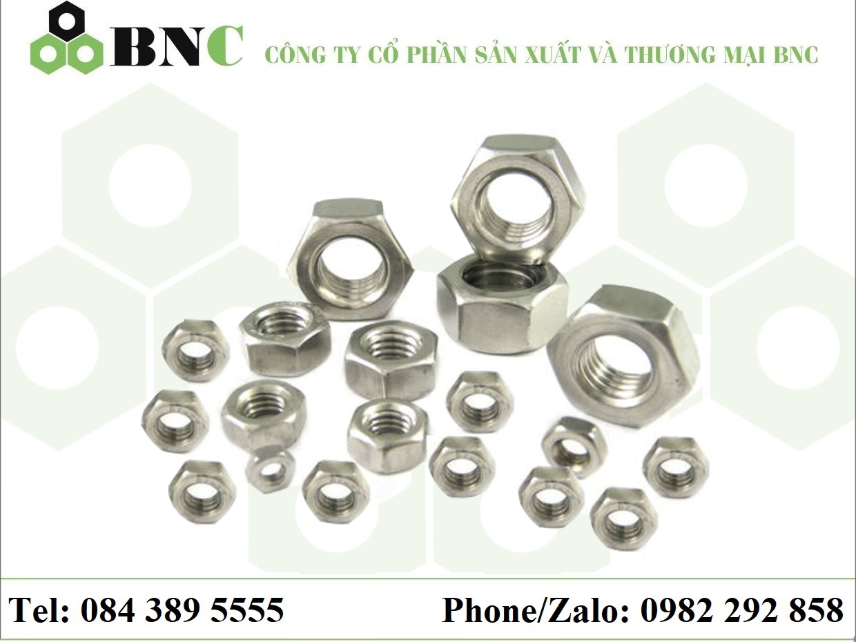 ĐAI ỐC INOX 304 / INOX 316 DIN 934