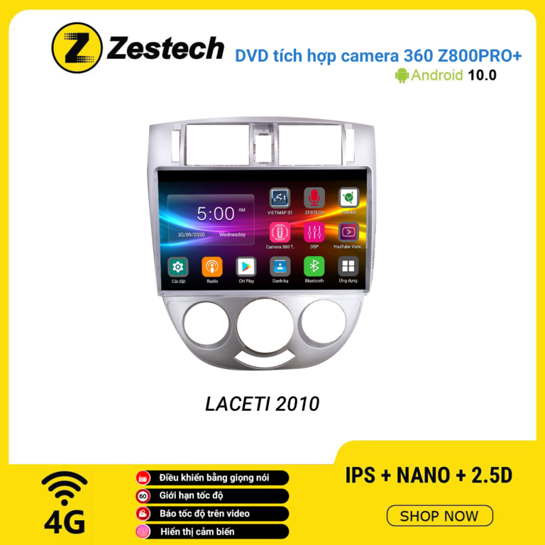 Màn hình DVD Zestech tích hợp Cam 360 Z800 Pro+