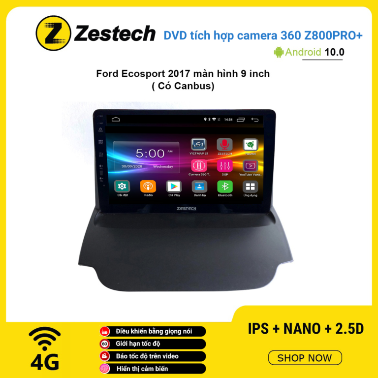 Màn hình DVD Zestech tích hợp Cam 360 Z800 Pro+