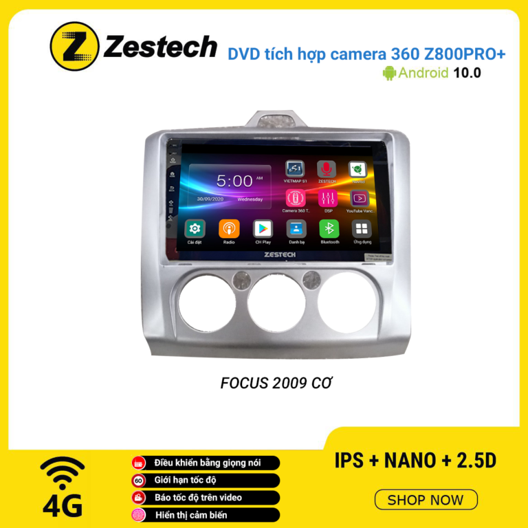 Màn hình DVD Zestech tích hợp Cam 360 Z800 Pro+