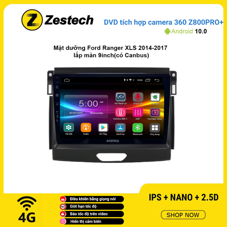 Màn hình DVD Zestech tích hợp Cam 360 Z800 Pro+