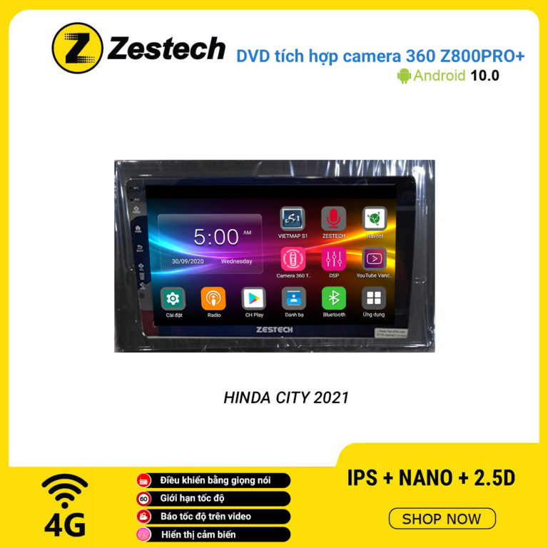 Màn hình DVD Zestech tích hợp Cam 360 Z800 Pro+