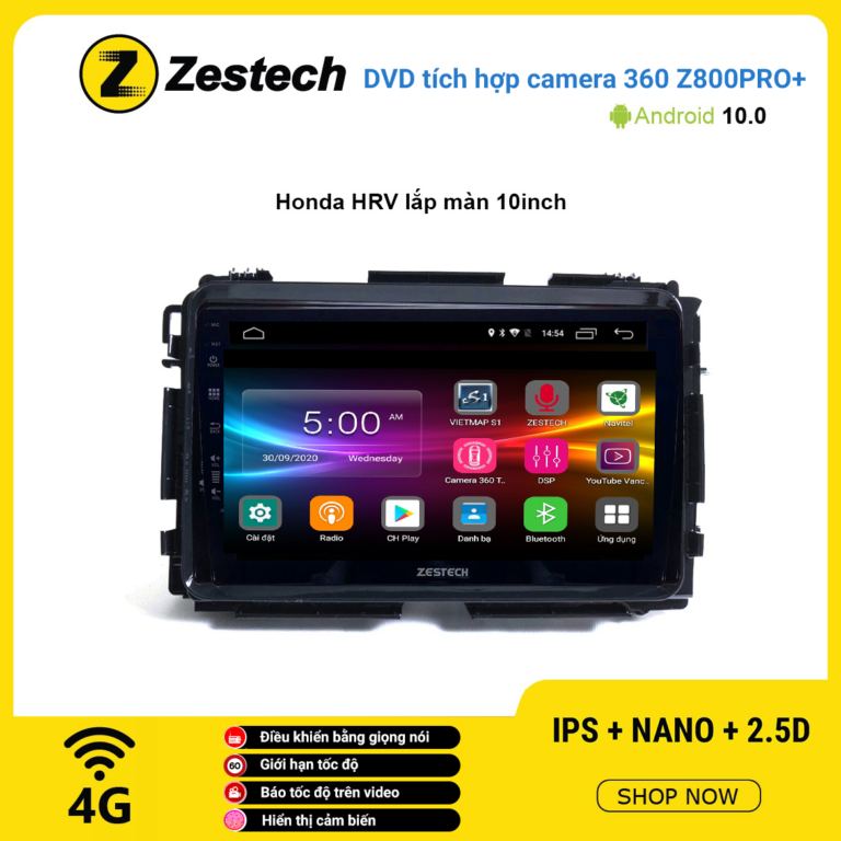 Màn hình DVD Zestech tích hợp Cam 360 Z800 Pro+