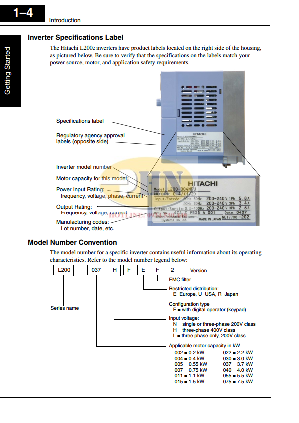 Biến tần HITACHI L200-004 NFEF-04KW (3)