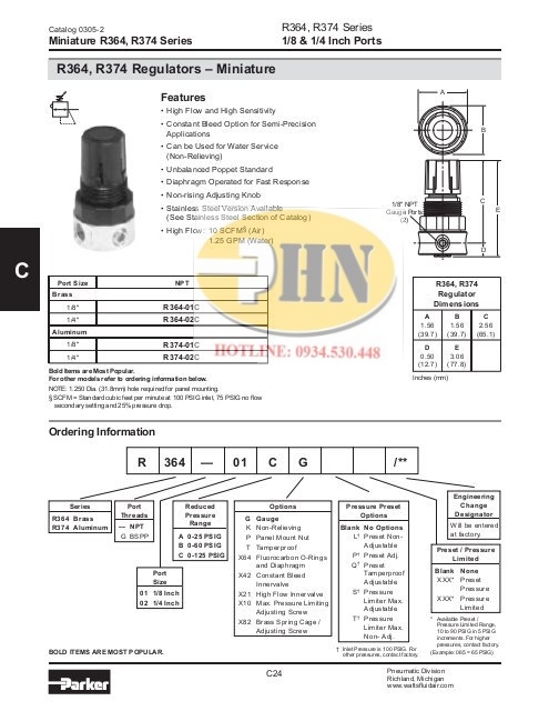 R374 , R364 Catalog