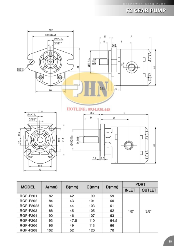 Bơm RGP-F206R Rexpower Catalog (1)