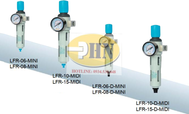 Bộ lọc điều áp khí nén LFR Series STNC