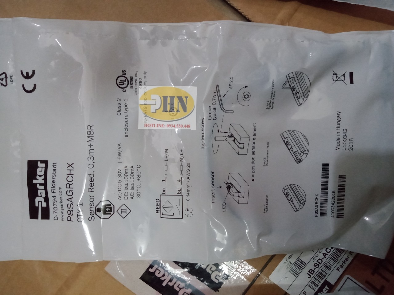 Cảm biến hành trình P8SAGRCHX