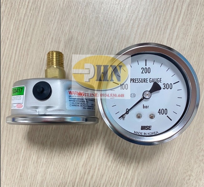 Đồng hồ áp suất P254 63F 0~400Bar