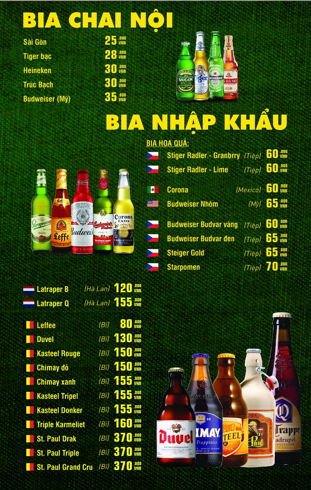 Menu Drink M5-03