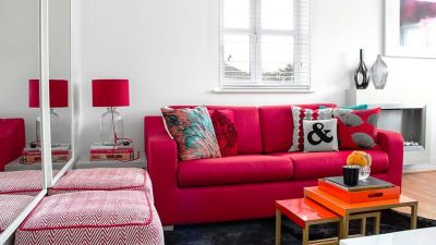 Sofa đỏ