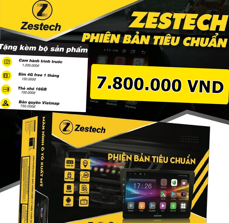 Màn hình Zestech S500 phiên bản tiêu chuẩn