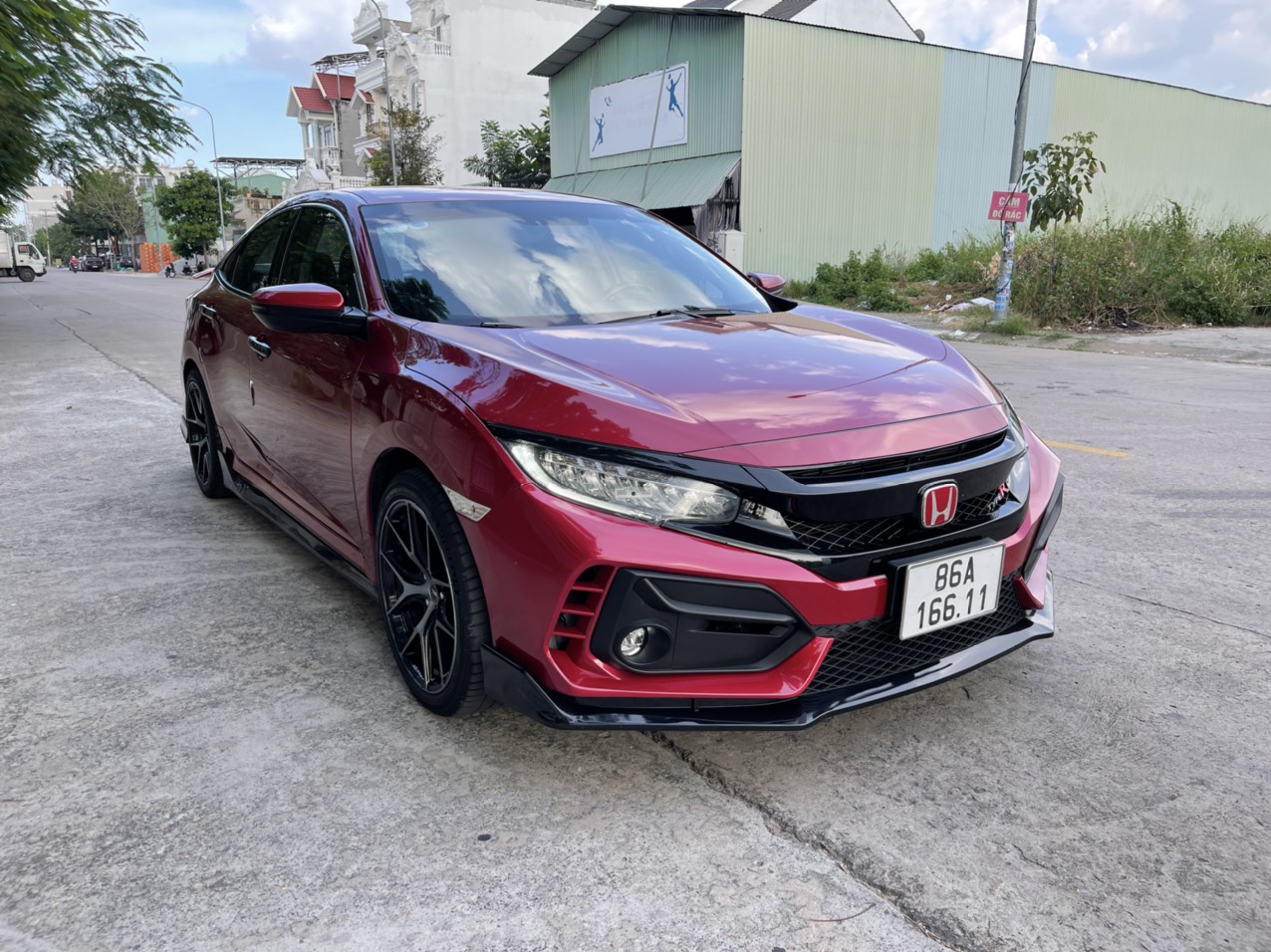 Honda Civic RS 2020 Đỏ đi 53.000 km cũ bao đẹp, giá rẻ