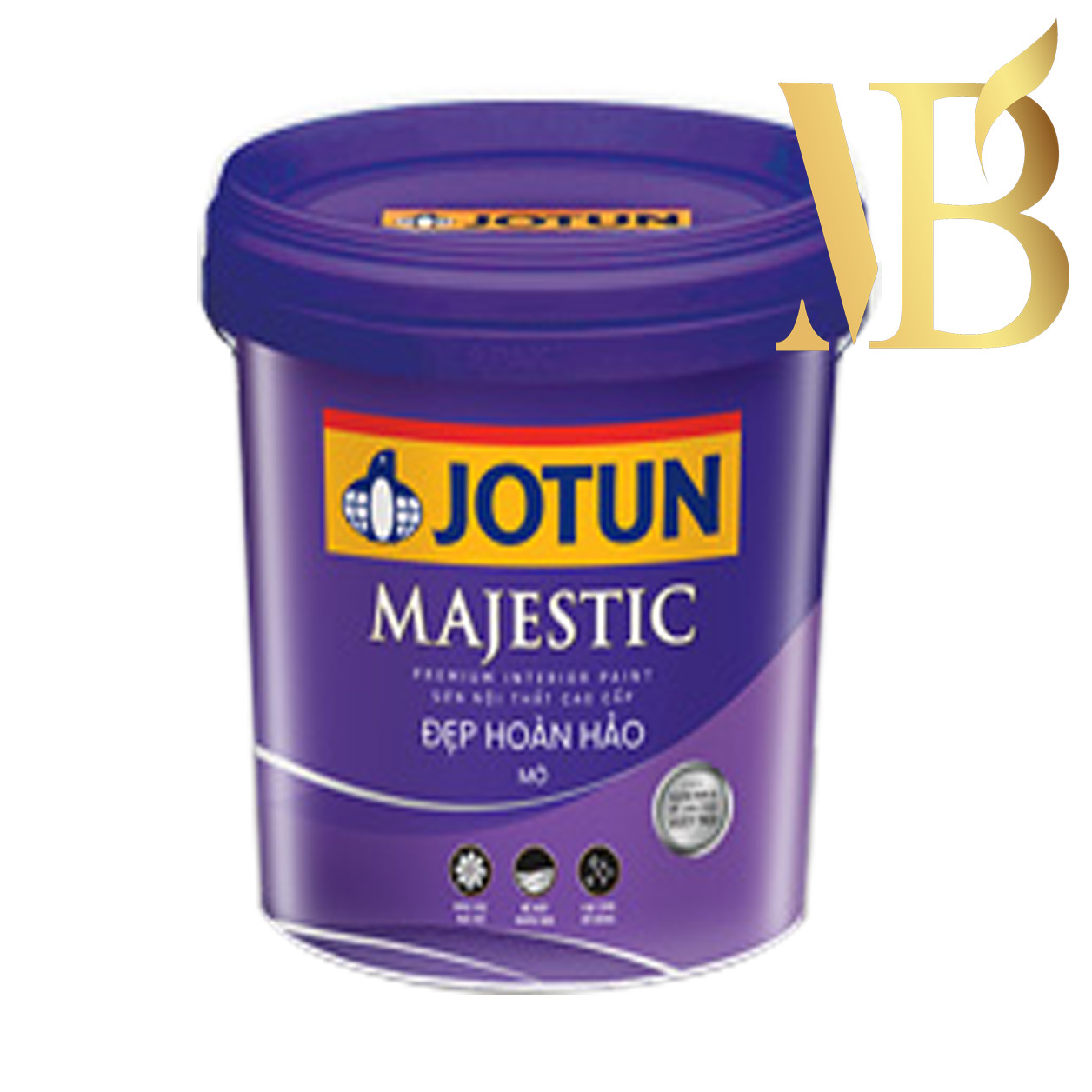 Sơn Jotun Majestic đẹp hoàn hảo nội thất mờ 15L