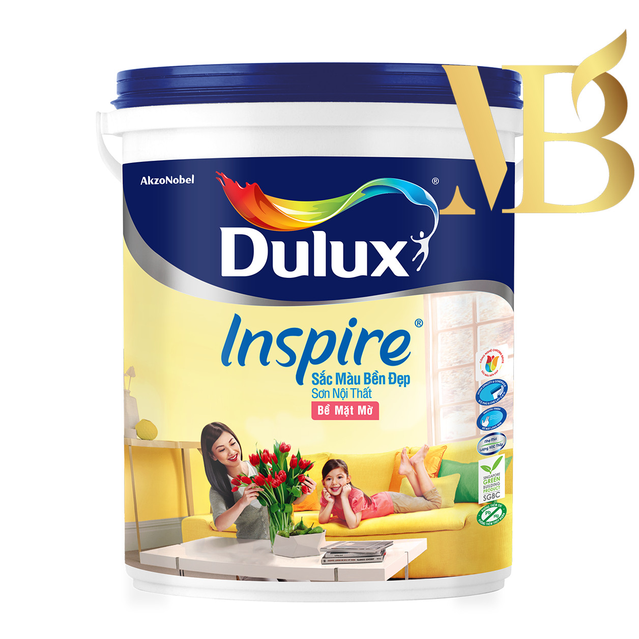 Sơn Dulux Inspire Sắc Màu Bền Đẹp 39A MO 15L