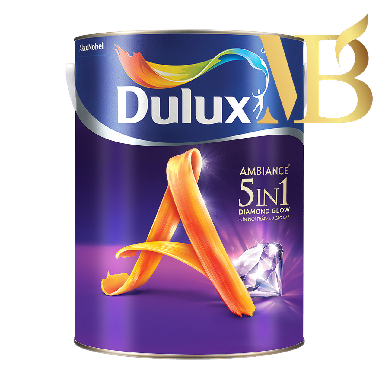 SƠN NỘI THẤTBÓNG SIÊU CAO CẤP DULUX AMBIANCE 5IN1 5L 66AB