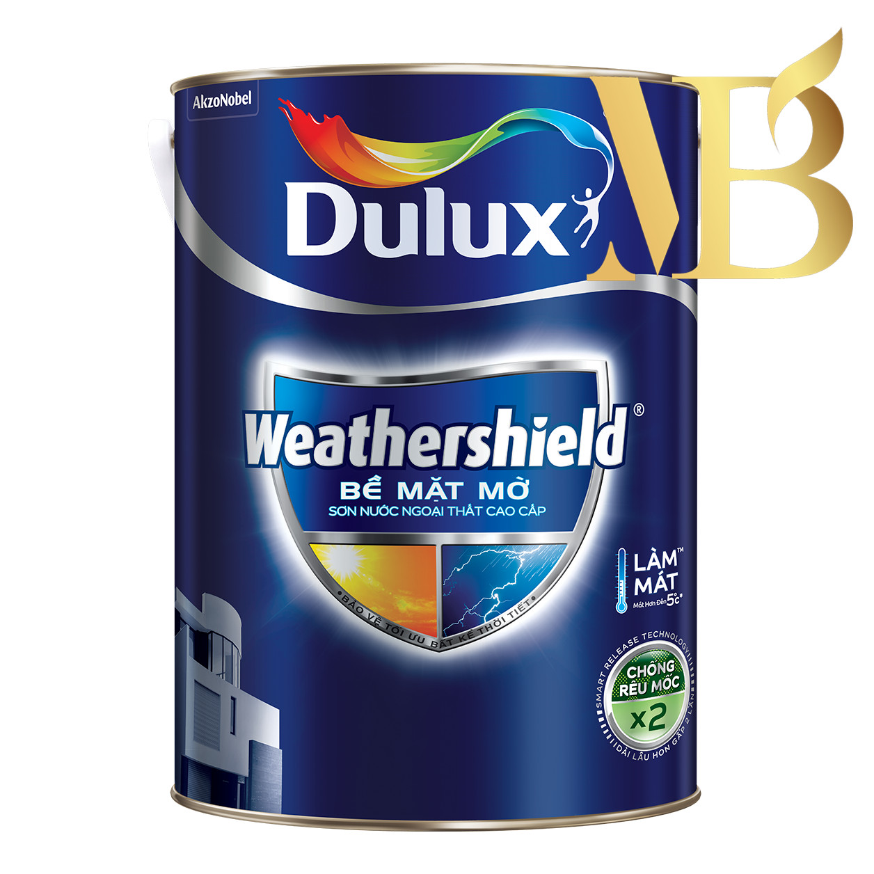 Dulux Weathershield Bề Mặt Bóng BJ9 5l