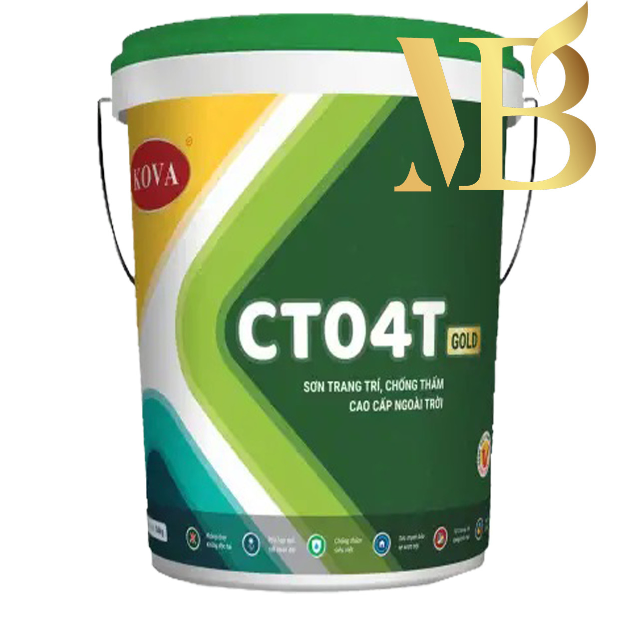 SƠN TRANG TRÍ, CHỐNG THẤM CAO CẤP NGOÀI TRỜI CT04T-GOLD