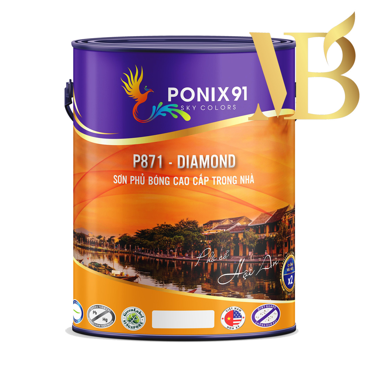 SƠN PHỦ BÓNG CAO CẤP NỘI THẤT PONIX91 - P871