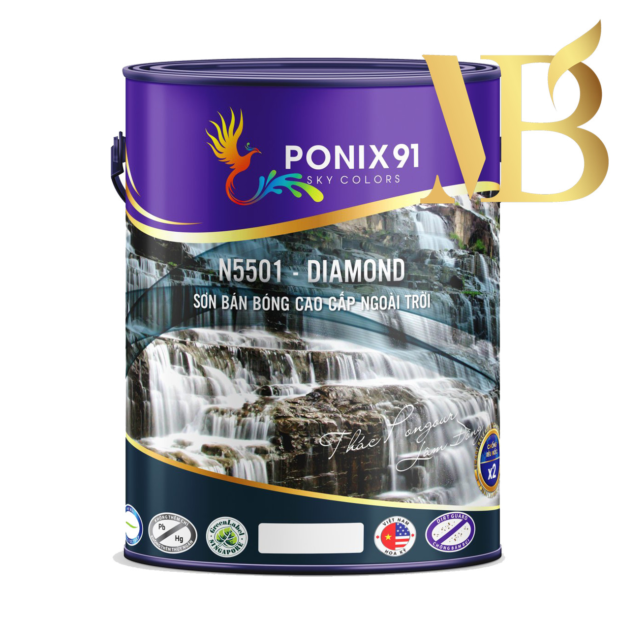 SƠN BÁN BÓNG NGOẠI THẤT PONIX91 - N5501