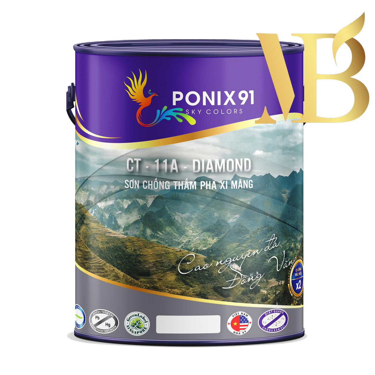 SƠN CHỐNG THẤM PHA XI MĂNG CAO CẤP PONIX91 -