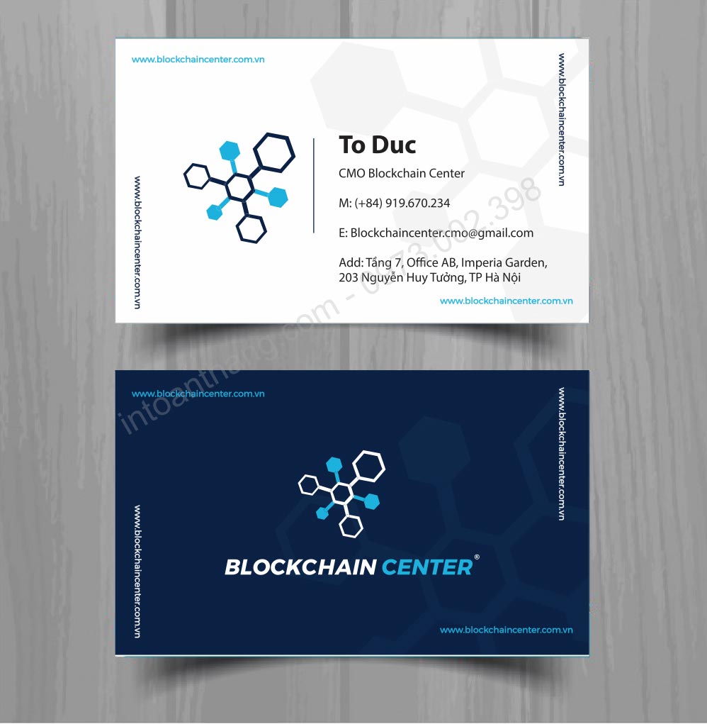 in business card