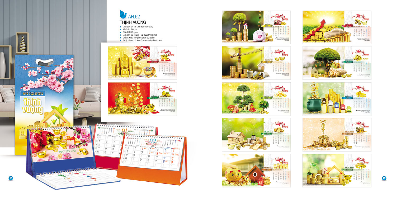 IN LỊCH ĐỂ BÀN