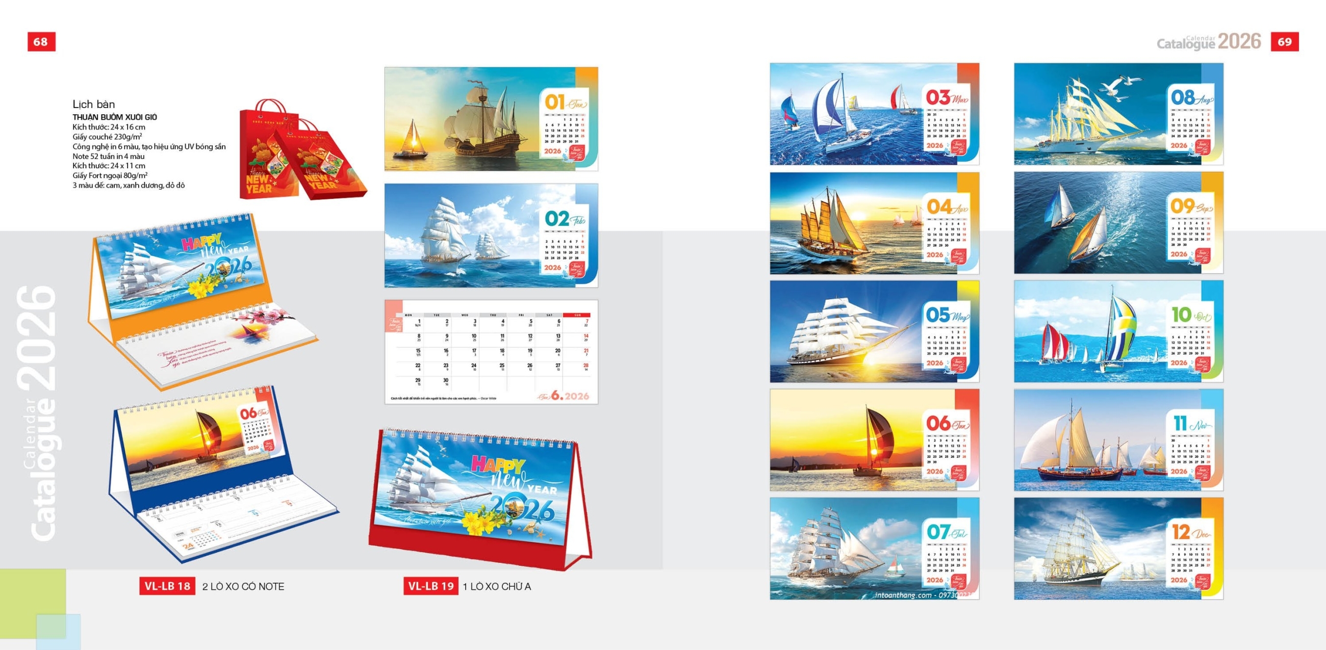 Mẫu Lịch Để Bàn 2026 – Chủ Đề BONSAI – THUẬN BUỒM XUÔI GIÓ | Tài Lộc & Thịnh Vượng Cho Năm Mới