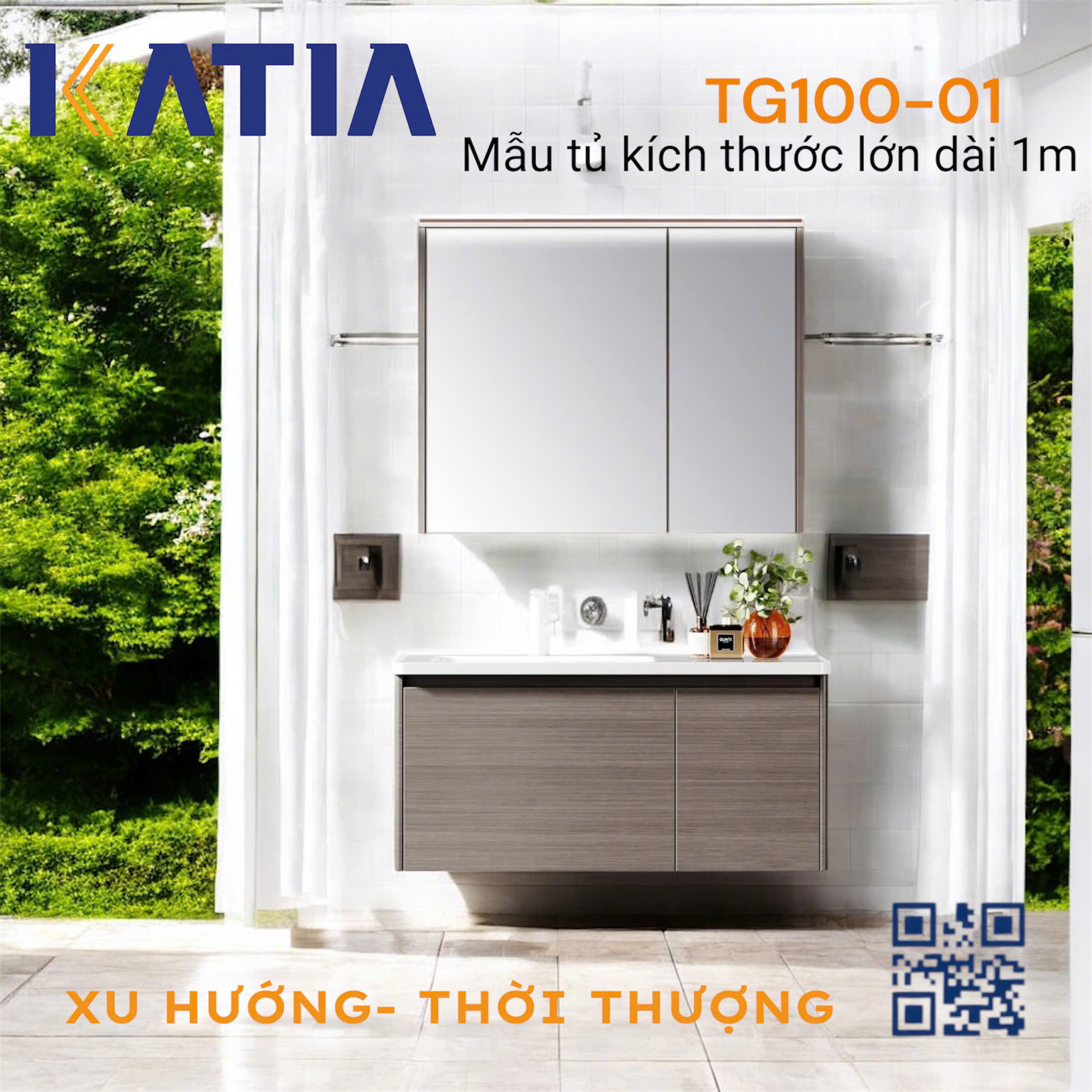Tủ chậu TG100-01