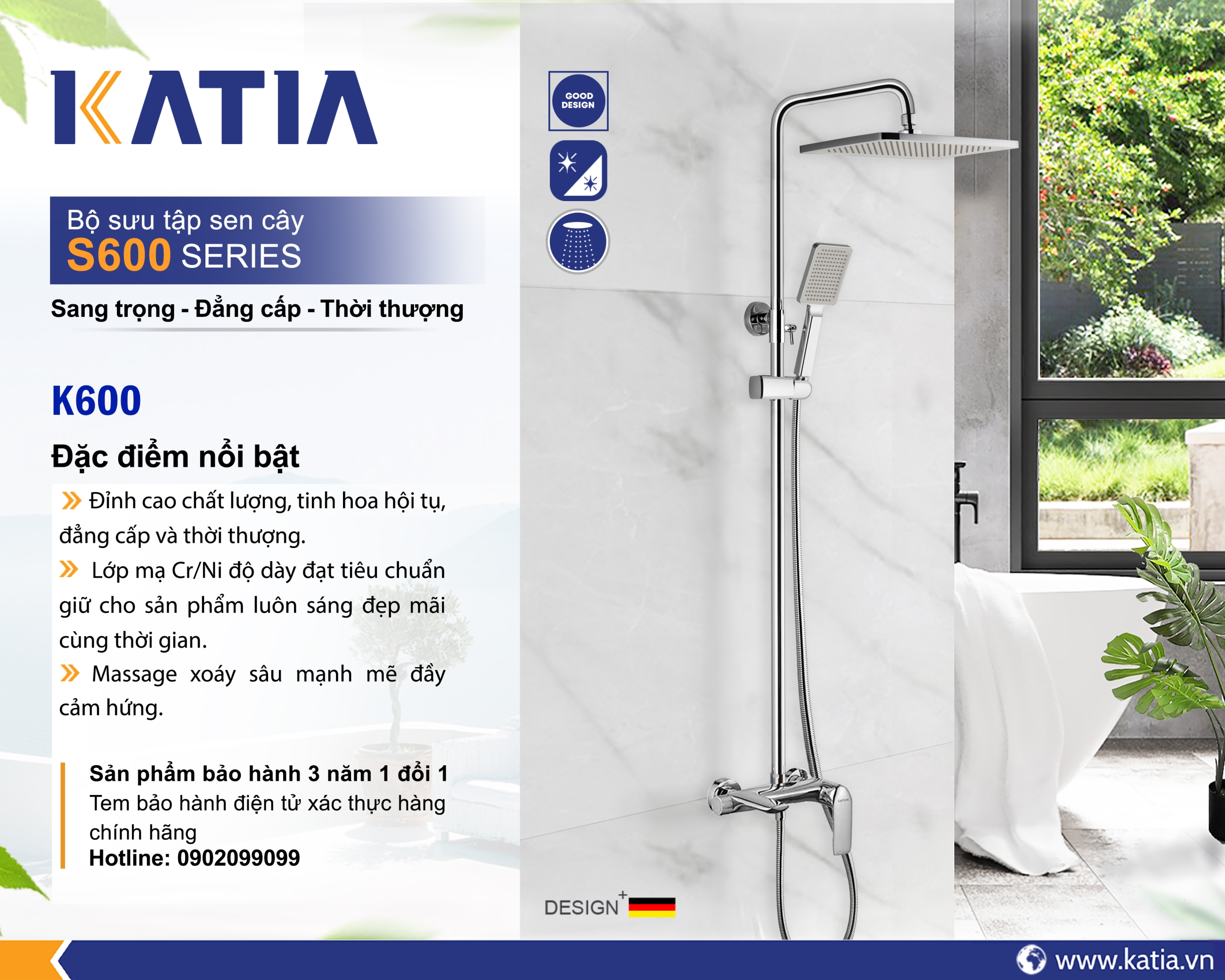 Sen cây tắm đứng K600